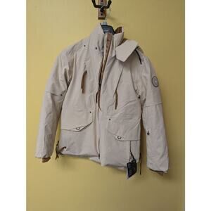Obermeyer Jacket Size 4 Womens Sandbar Beige Meribel Down 700 FP